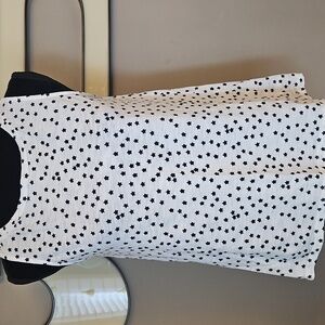 LOFT White Star-Print Sleeveless Tank Top